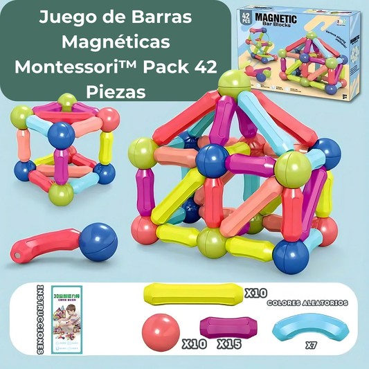 Juego de Barras Magnéticas Pack 42 Piezas