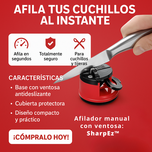 Afilador Manual con Ventosa - SharpEz™