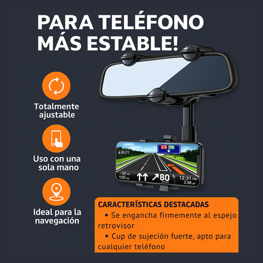 Soporte 360º para Espejo Retrovisor - ClearView™