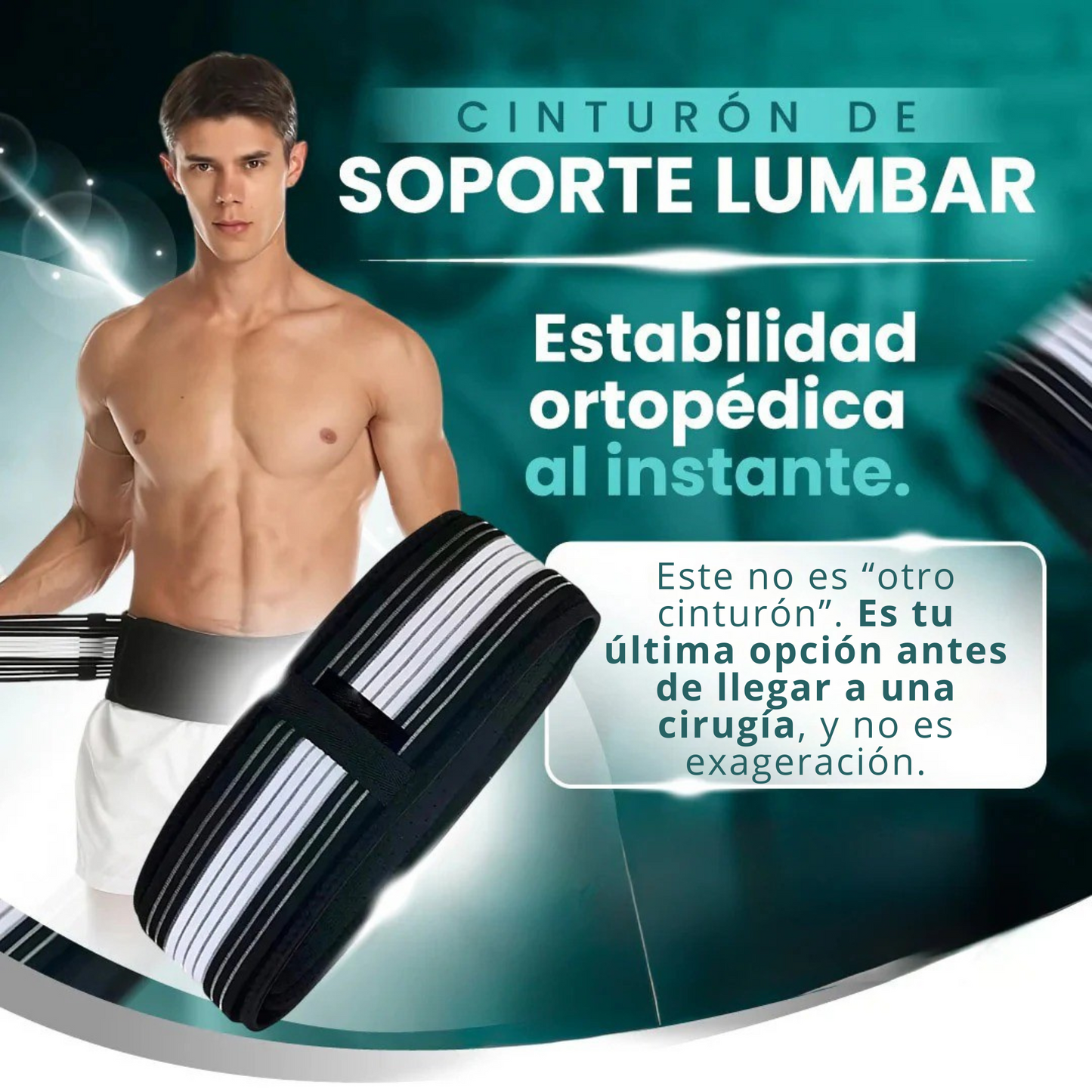 Doble Cinturón Ajustable para Soporte Lumbar - Paskyee™