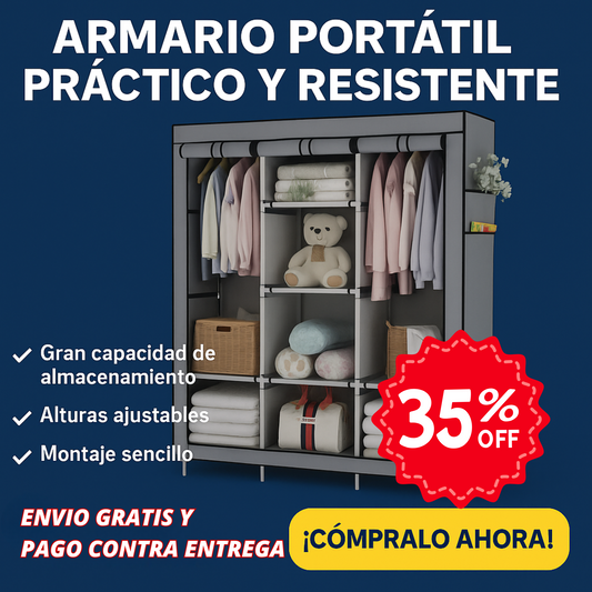 ClosetMax™ – Tu Armario Portátil Todo en Uno