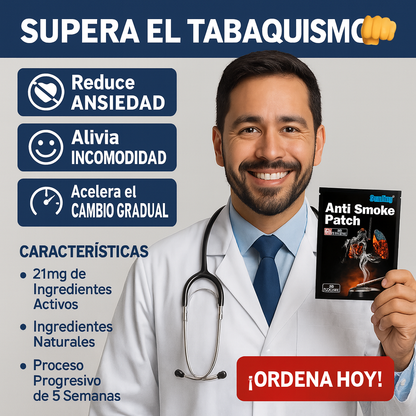 ¡SOLO POR HOY! 3x1 Parches de Nicotina Anti-Smoke™ de Sumifun (10 Parches)