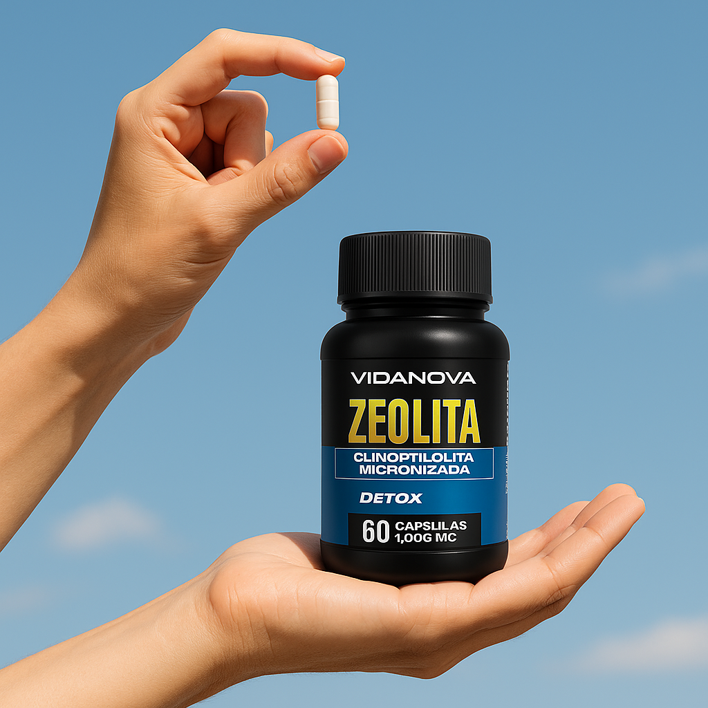 Zeolita 1000Mg (60 Caps) - Laboratorio VidaNova™ Suples