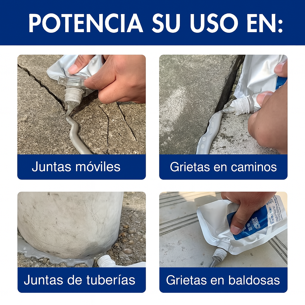 Reparador de Grietas de Hormigón Líquido – CrackSeal™ 500 ml
