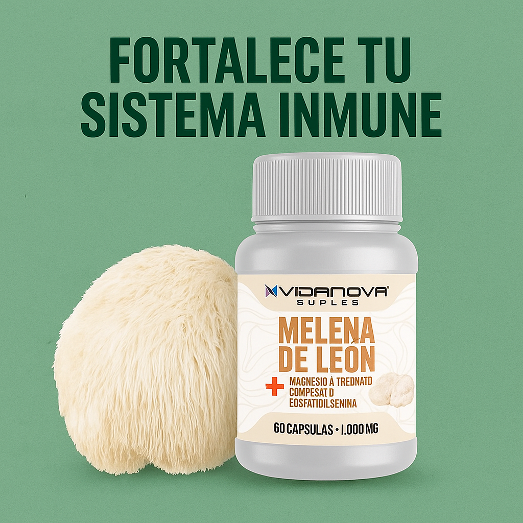 Melena de León Fortificada con L-Treonato de Magnesio, Complejo B y Fosfatidilserina