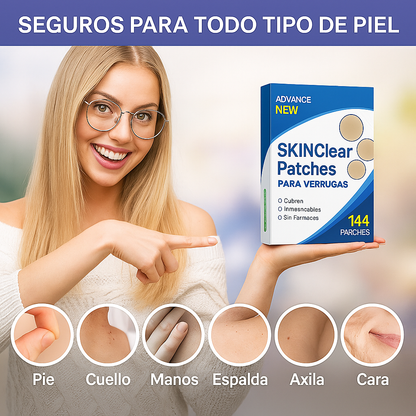 Parches para Remover Verrugas - SkinClear™ (144 Parches)