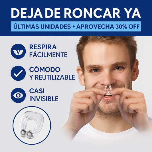 Clip Magnético Antironquidos - SnoreLess™