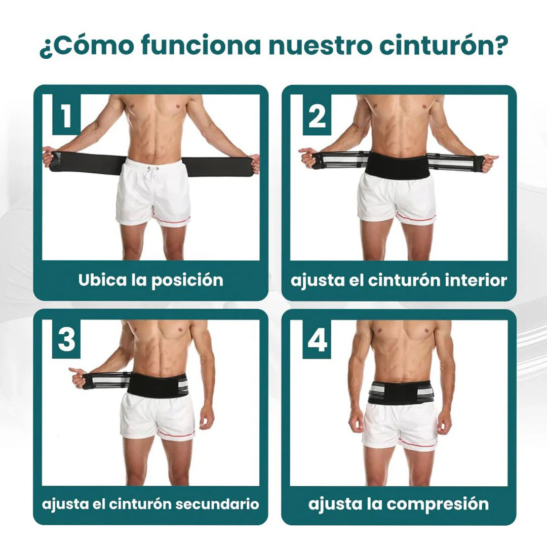 Doble Cinturón Ajustable para Soporte Lumbar - Paskyee™
