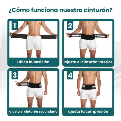 Doble Cinturón Ajustable para Soporte Lumbar - Paskyee™