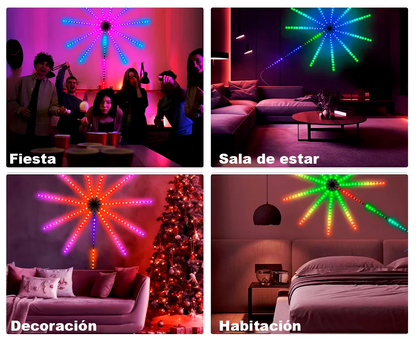 Luces LED de Fuegos Artificiales Inteligentes
